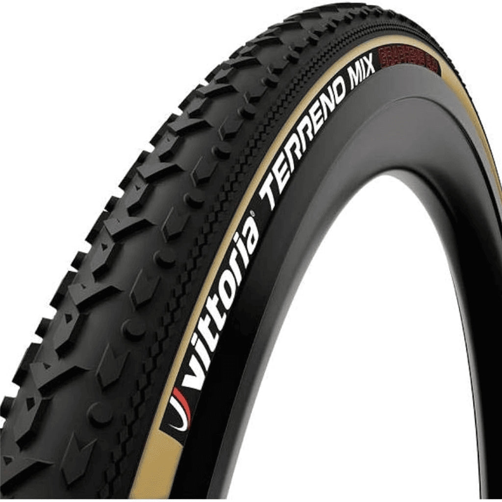 Vittoria Terreno Mixed Tubular Tyre — 700 x 33c (33-622) / G+ / OEM / Tan Wall