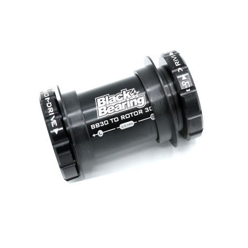 BlackBearing B5 Press Fit Bottom Bracket (Thread Together) — BB30 Frame / 25mm Spindle (Campagnolo) / Black