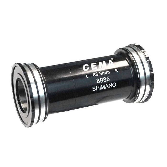 CEMA Press Fit Bottom Bracket (Thread Together) — BB86/92 Frame / 24mm Spindle (Shimano) / Hybrid Ceramic / Black