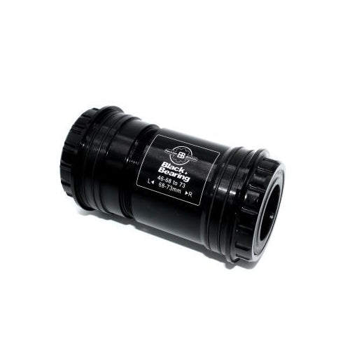 BlackBearing B5 Press Fit Bottom Bracket (Thread Together) — PF30 Frame / 24mm Spindle (w/ 24/22mm Adapters) / Black