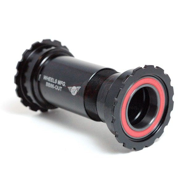 Wheels Mfg Zero Press Fit Bottom Bracket (Thread Together) — BB86/92 Frame / 24mm Spindle (Shimano) / Hybrid Ceramic / Black