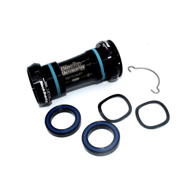 BlackBearing B5 Press Fit Bottom Bracket (Thread Together) — PF30 Frame / 25mm Spindle (Campagnolo) / Black