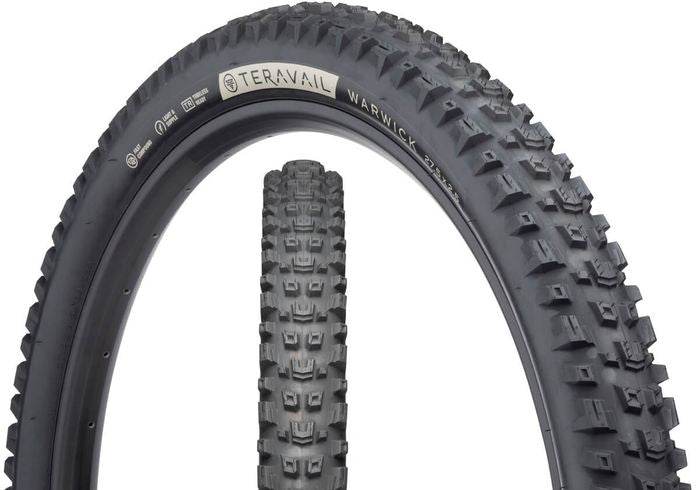 Teravail Warwick Tubeless Tyre (Light & Supple) — 29 x 2.50" (63-622) / Black Wall