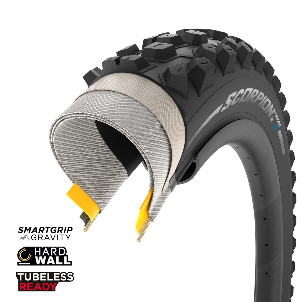 Pirelli Scorpion Enduro Soft Terrain Hardwall Tubeless Tyre — 27.5 x 2.60" (65-584) / Black Wall