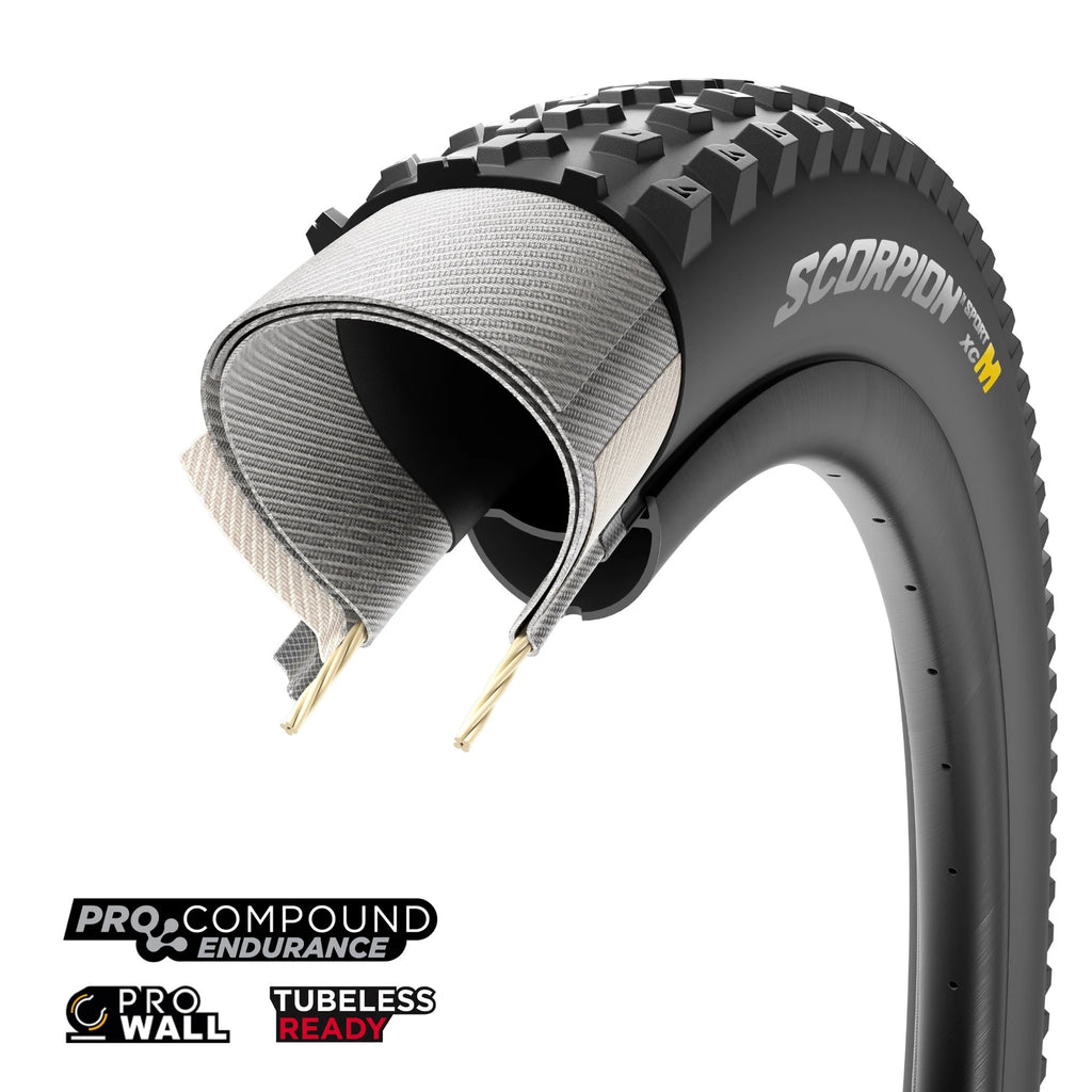 Pirelli Scorpion Sport XC Mixed Terrain Tubeless Tyre — 29 x 2.20" (56-622) / Black Wall