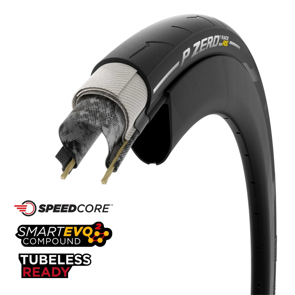 Pirelli P Zero Race TLR RS Tubeless Tyre — 700 x 30c (30-622) / Black Wall