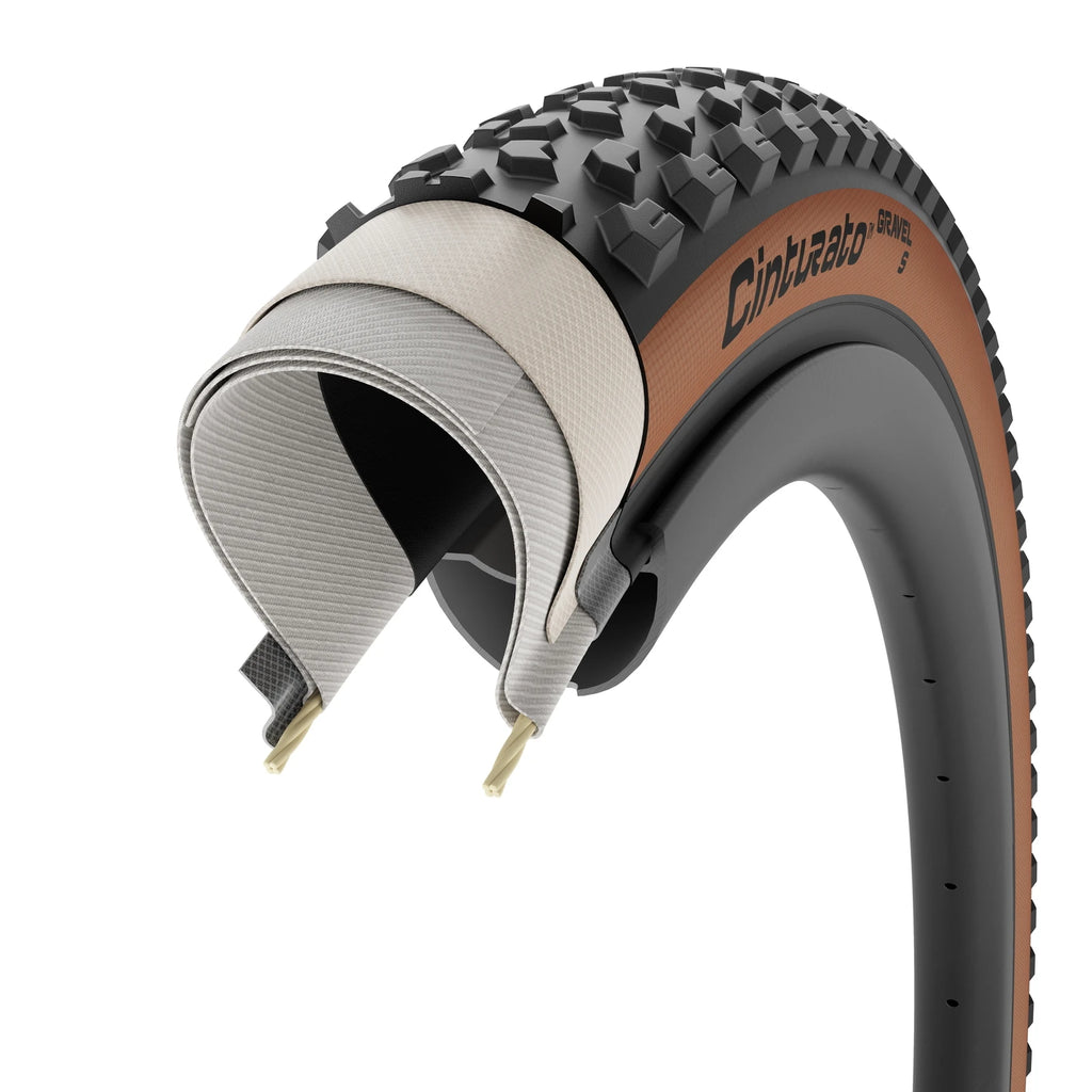 Pirelli Cinturato Gravel Soft Terrain Classic Tubeless Tyre — 700 x 40c (40-622) / Brown Wall