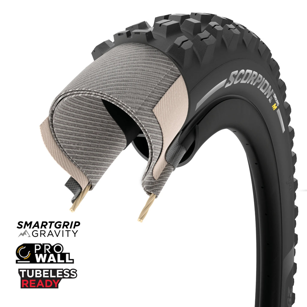 Pirelli Scorpion Enduro Mixed Terrain Prowall Tubeless Tyre — 29 x 2.40" (61-622) / Black Wall