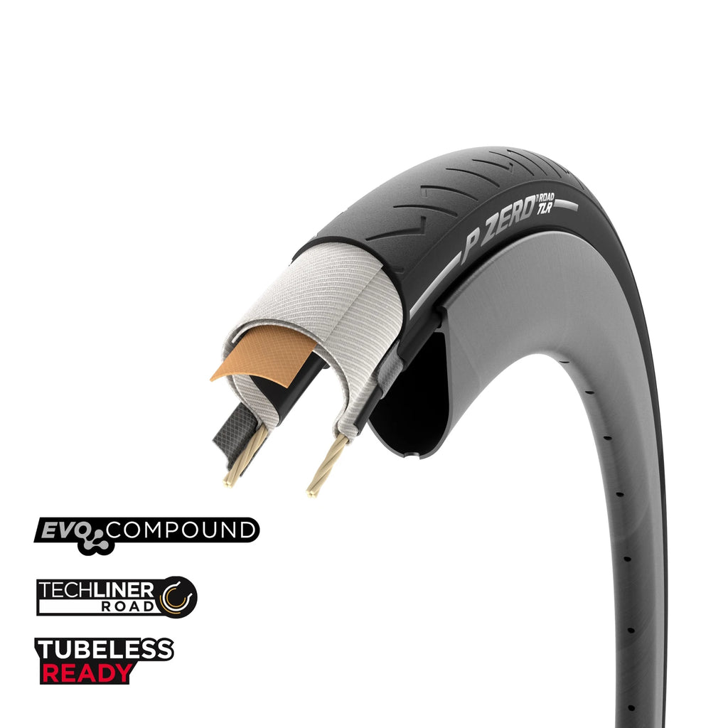 Pirelli P Zero Road TLR Tubeless Tyre — 700 x 32c (32-622) / Black Wall