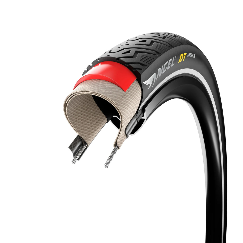 Pirelli Angel DT Urban Wire Bead Tyre — 700 x 32c (32-622) / Reflective / Black Wall