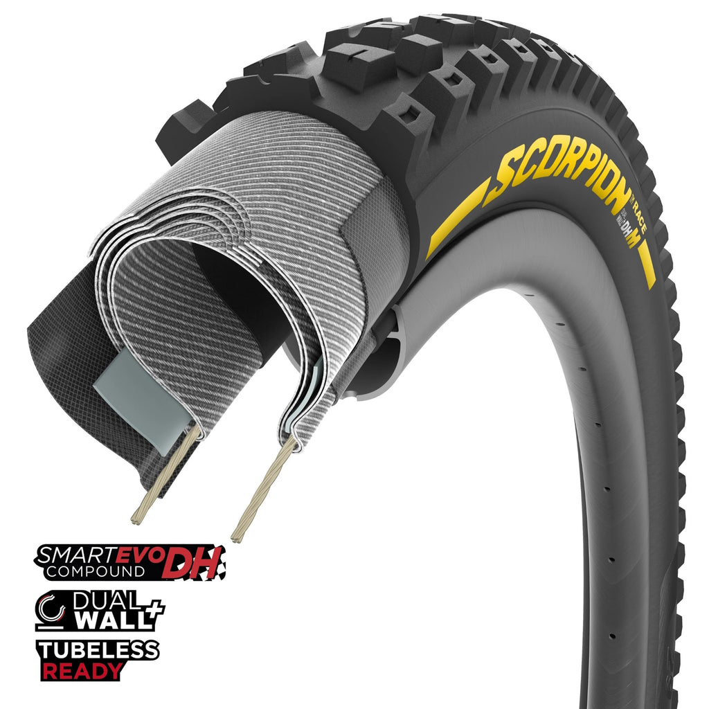 Pirelli Scorpion Race DH M Tubeless Tyre — 29 x 2.50" (63-622) / Black Wall
