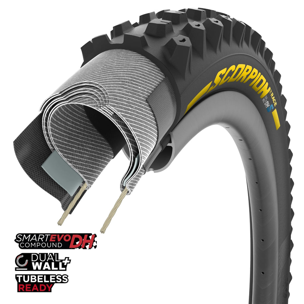 Pirelli Scorpion Race DH S Tubeless Tyre — 29 x 2.50" (63-622) / Black Wall