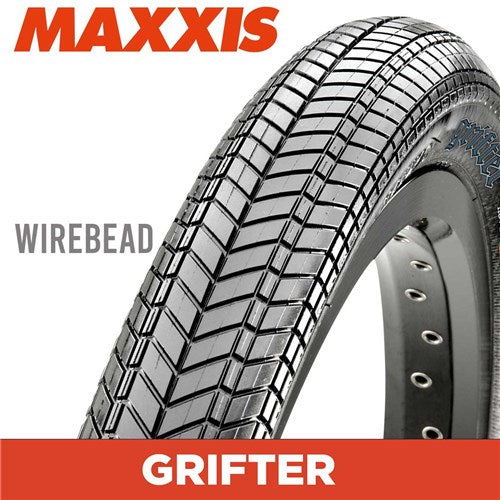 Maxxis Grifter Wire Bead Tyre — 20 x 2.10 (54-406) / 60tpi / Black Wall