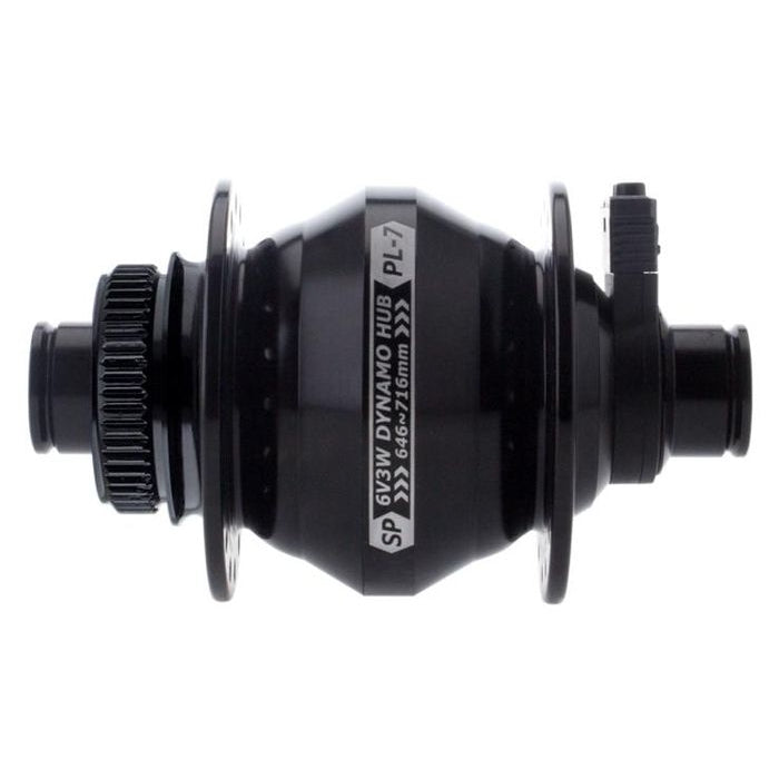 SP PL-7 Dynamo Hub — 28h / 12x100mm / Centerlock / Black