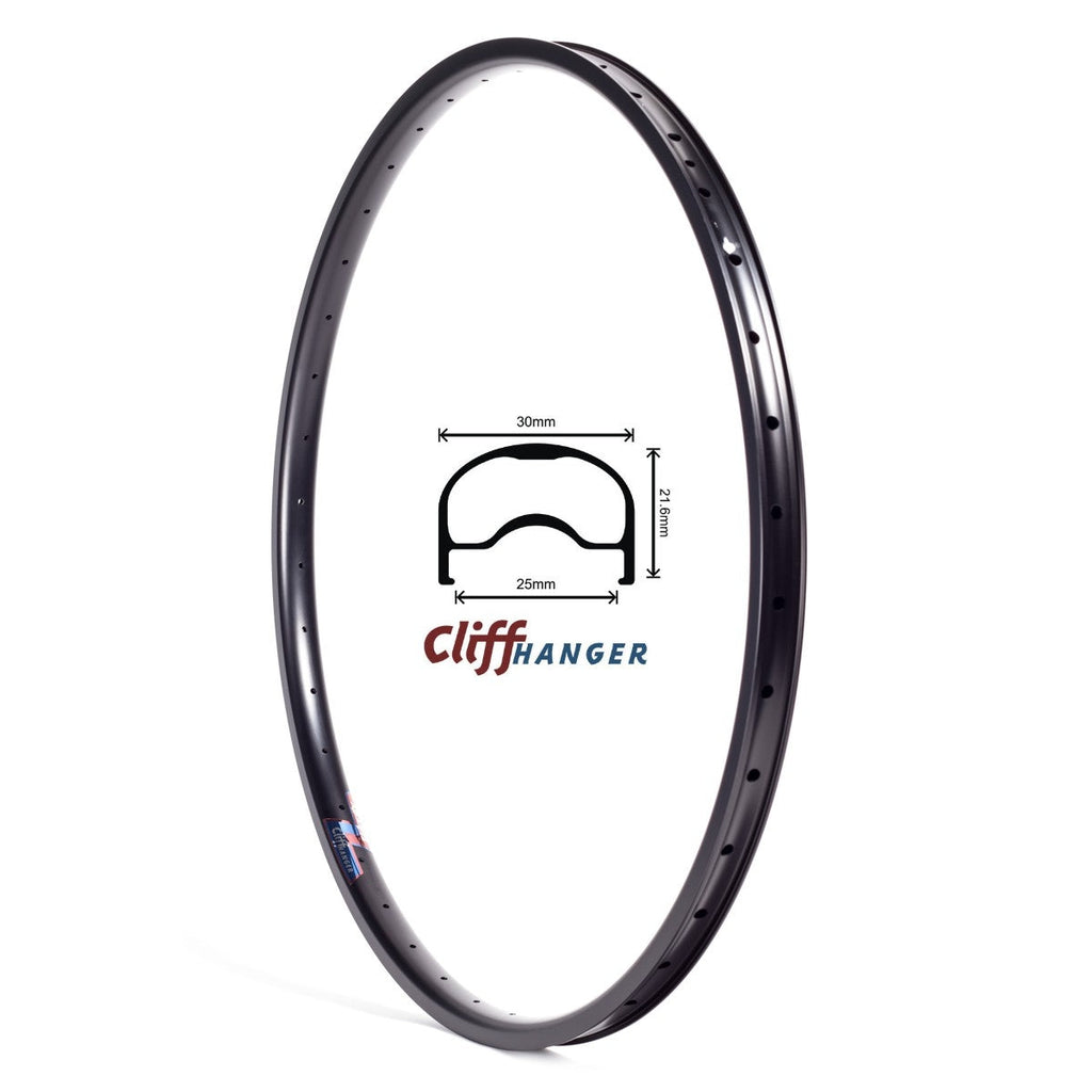 Velocity Cliffhanger Rim — Black (Non-Machined) / 20" (406mm) / 32h