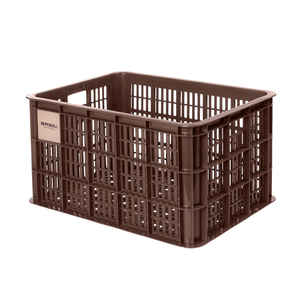 Basil Bicycle Crate Basket — Large (40L) / Recycled / Brown