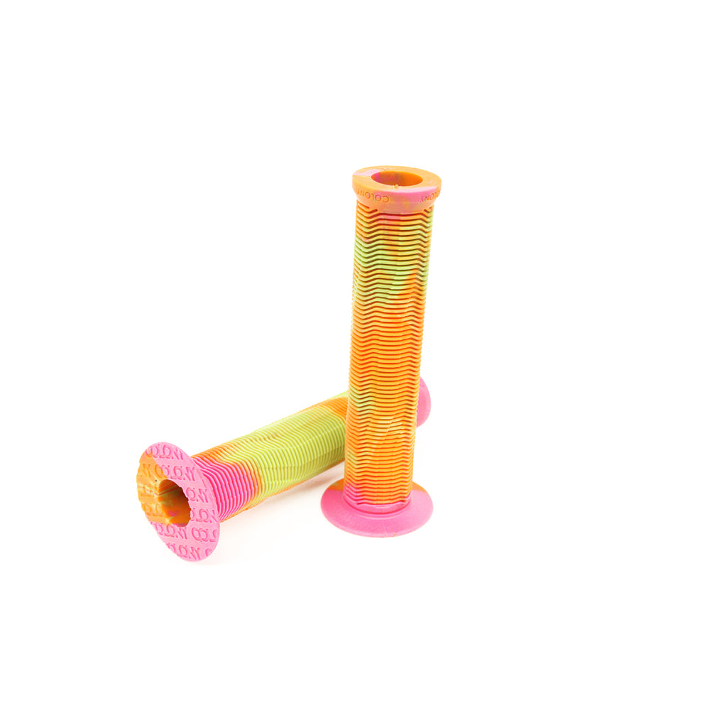 Colony Much Room Grips — Flanged / Technicolour (Pink & Orange)