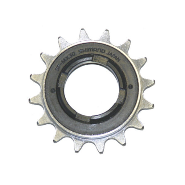 Shimano SF-MX30 Singlespeed Freewheel — 3/32 & 1/8" x 17t / ISO (1.375" x 24tpi) / Black + Silver