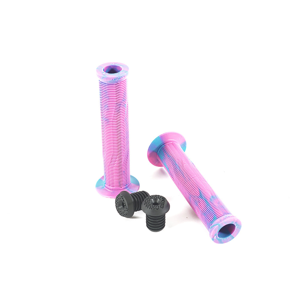 Colony Much Room Grips — Flanged / Candy Floss (Blue & Pink)
