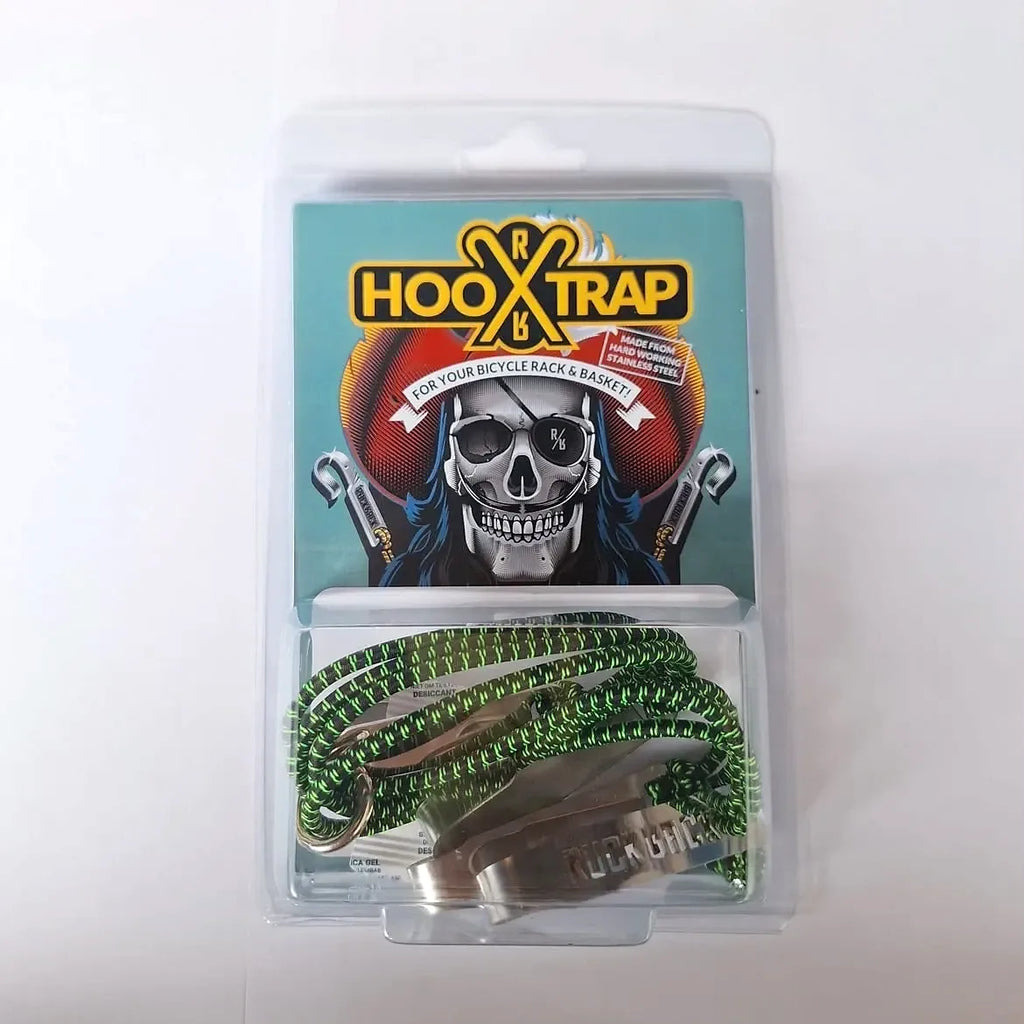 Ruckrack Hooxtrap Cargo Strap — Green + Black Elastic