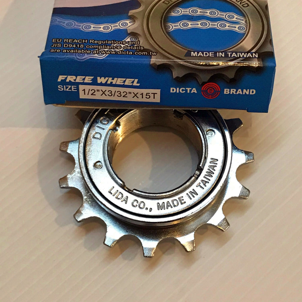 Dicta Singlespeed Freewheel — 3/32" x 15t / Metric BMX (30x1mm) / Silver