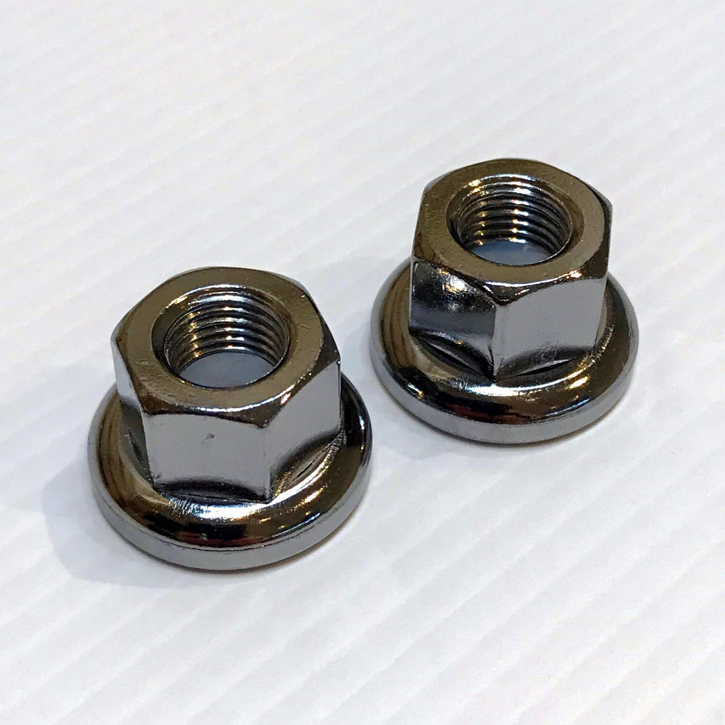 Axle Track Nut — M9 x 1.0 (9mm) / Chrome [2pc]