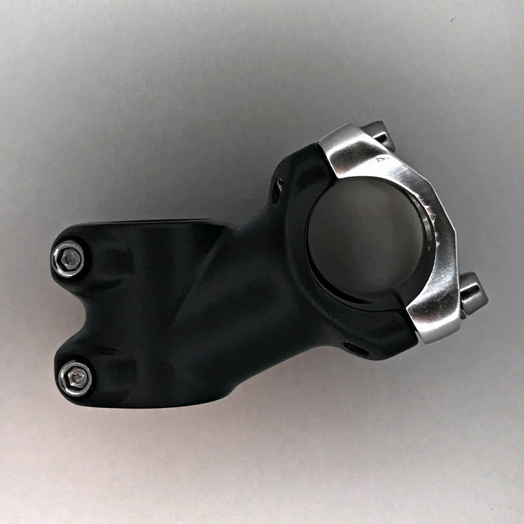 Threadless Stem — 1 1/8" (28.6mm) Steerer / 60mm x 25° / 31.8mm Bar / Alloy / Black & Silver