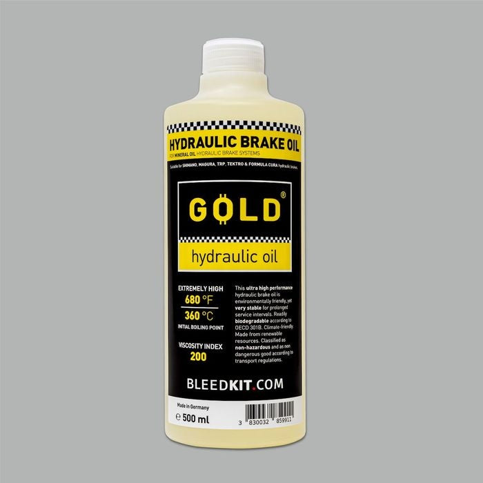 BleedKit Mineral Oil Brake Fluid — 500ml / Gold
