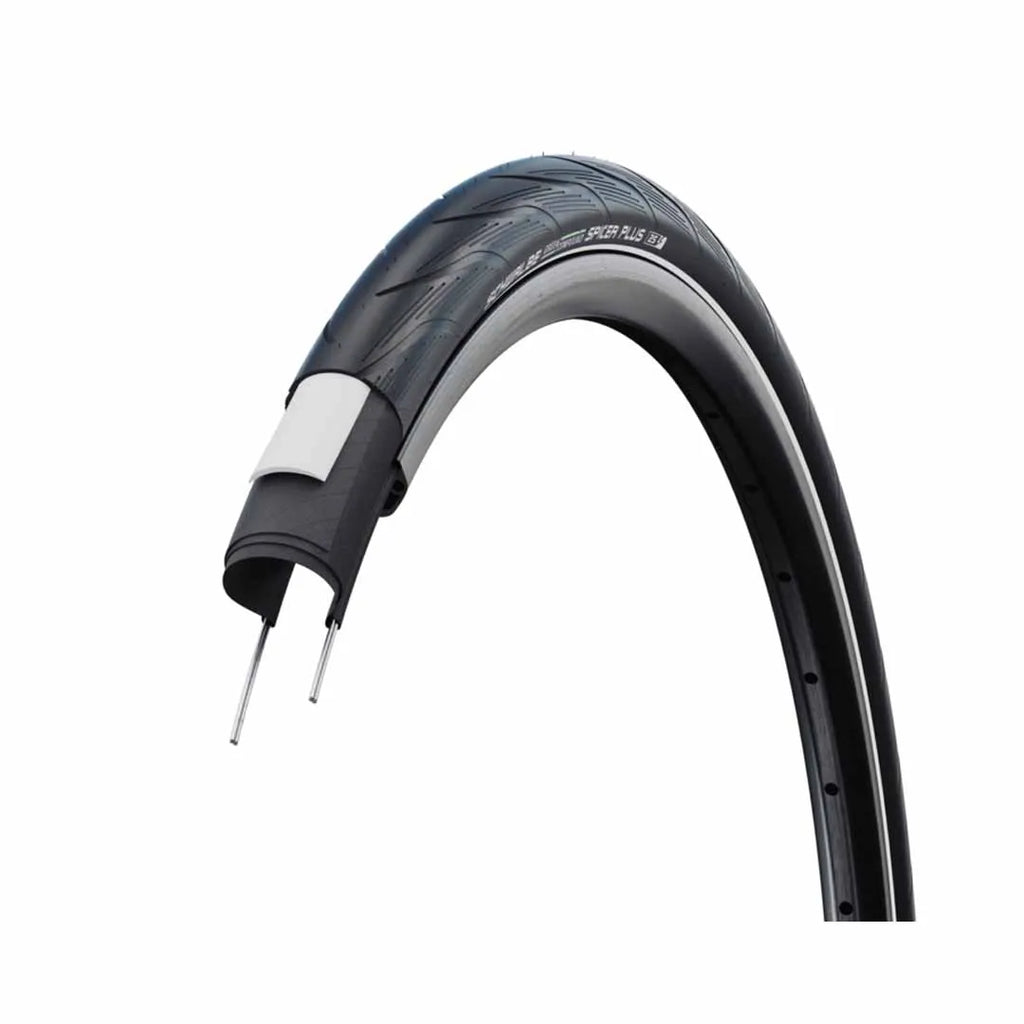 Schwalbe Spicer Plus Wire Bead Tyre  — 26 x 1.50" (40-559) / Green Compound PunctureGuard / Reflective / Black Wall