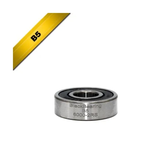 BlackBearing B5 6000-2RS Bearing — 10 x 26 x 8mm [1pc]