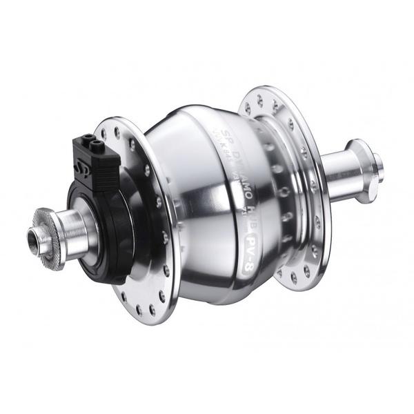 SP PV-8 Dynamo Hub — 32h / QR / Non-Disc / Silver