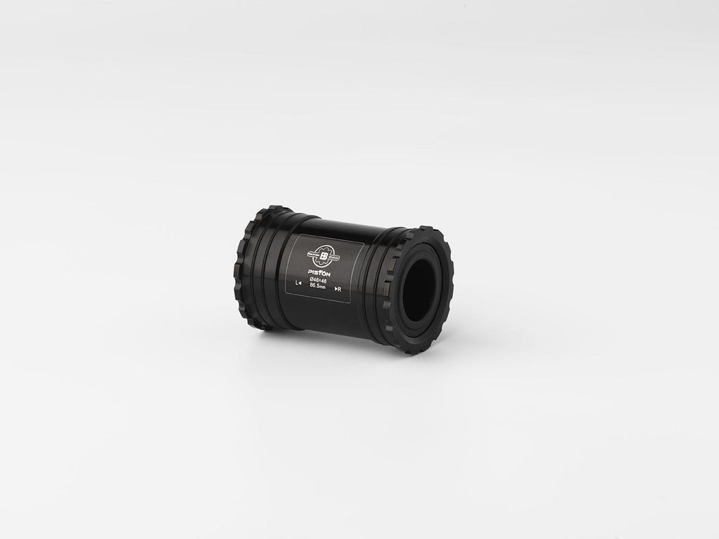 Piston Interlock Press Fit Bottom Bracket (Thread Together) — BB386EVO Frame / 24mm Spindle (Shimano) / Black