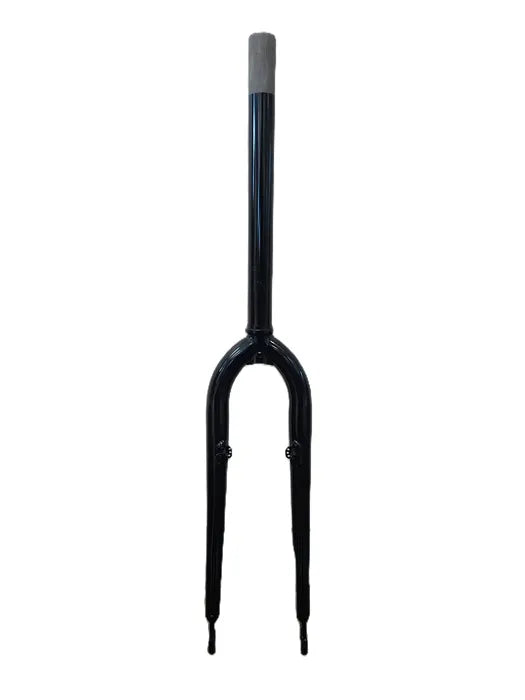 Rigid MTB Fork — For 24" Wheel / 1 1/8" Threadless / Canti/V-Brake + Disc Brake / Steel / Black