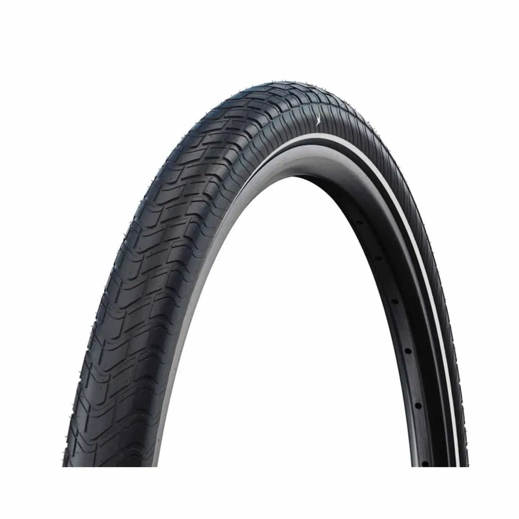 Schwalbe Motion Big Apple Wire Bead Tyre  — 20 x 2.00" (50-406) / ADDIX Green RaceGuard / Reflective / Black Wall