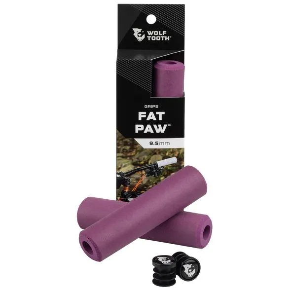 Wolf Tooth Fat Paw Slide-On Grips — Open End / Purple