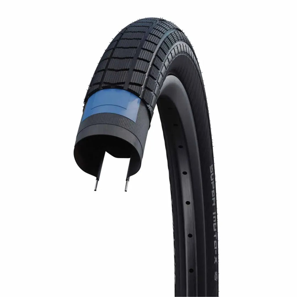 Schwalbe Super Moto-X Wire Bead Tyre — 27.5 x 2.80" (70-584) / ADDIX Double Defense + RaceGuard / Black Wall