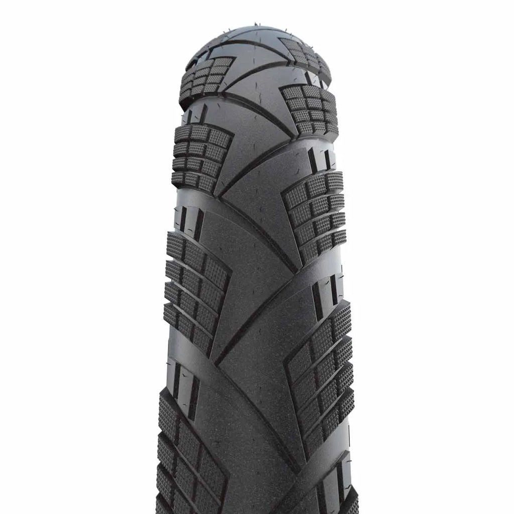 Schwalbe Marathon PRO Efficiency Tubeless Tyre — 700 x 35c (35-622) / ADDIX Race V-Guard / Reflective / Black Wall