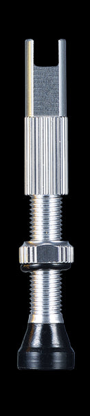 Chepark Tubeless Presta Valve — 40mm / Alloy / Silver [2pc]