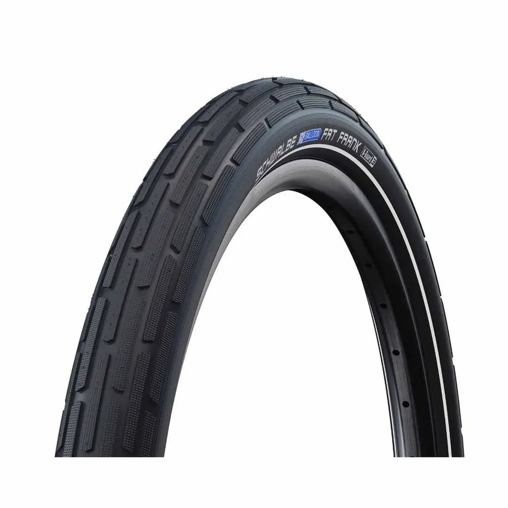 Schwalbe Motion Fat Frank Wire Bead Tyre  — 26 x 2.35" (60-559) / Green Compound K-Guard / Reflective / Black Wall