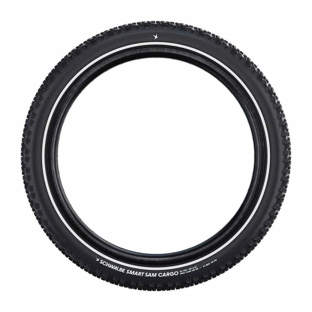 Schwalbe Motion Smart Sam Cargo Wire Bead Tyre — 20 x 2.35" (60-406) / ADDIX E Super Defense / Reflective / Black Wall