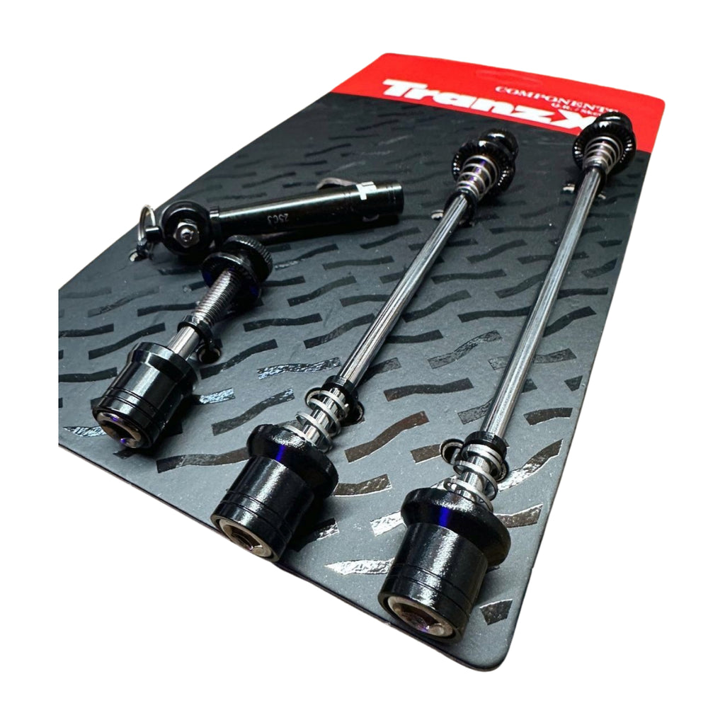 TranzX Anti-Theft Security Skewer Set — Black