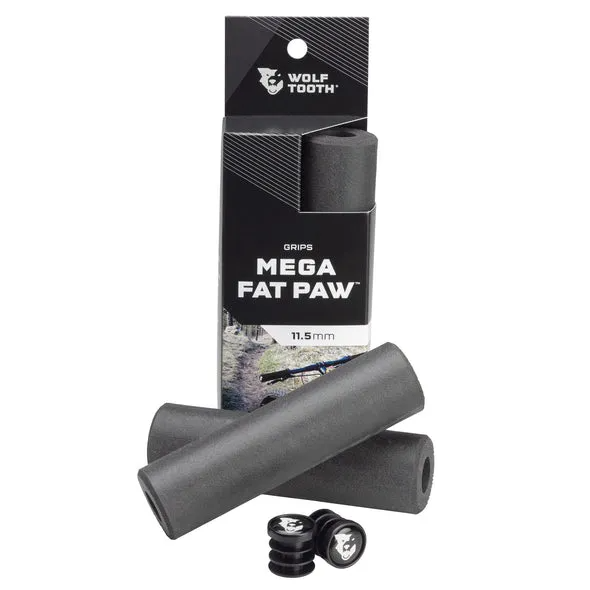 Wolf Tooth Mega Fat Paw Slide-On Grips — Open End / Black