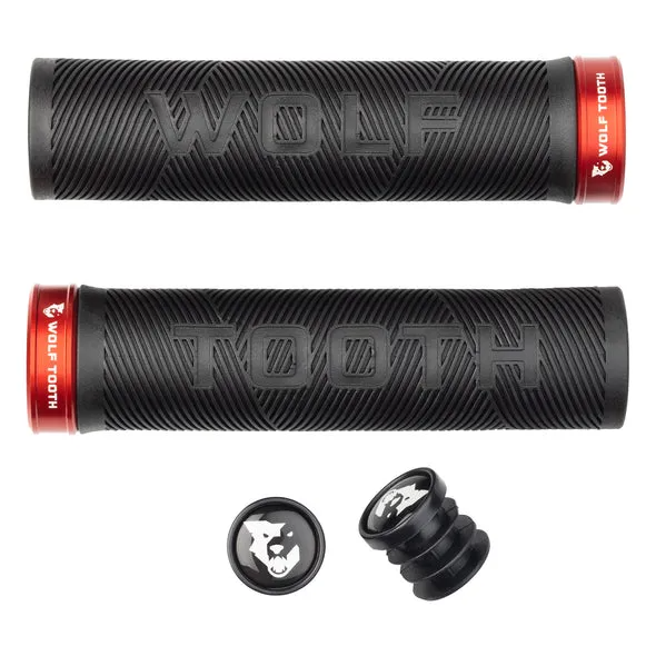 Wolf Tooth Echo Lock-On Grips — Red Collar