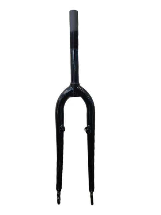 Rigid MTB Fork — For 24" Wheel / 1" Threaded / Canti/V-Brake / Steel / Black