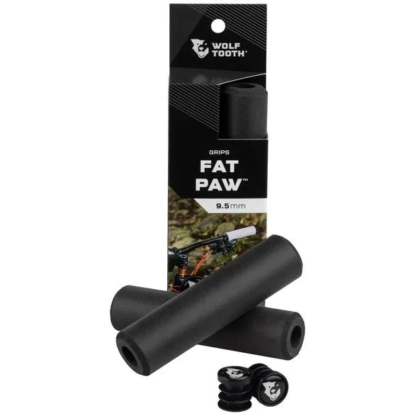 Wolf Tooth Fat Paw Slide-On Grips — Open End / Black