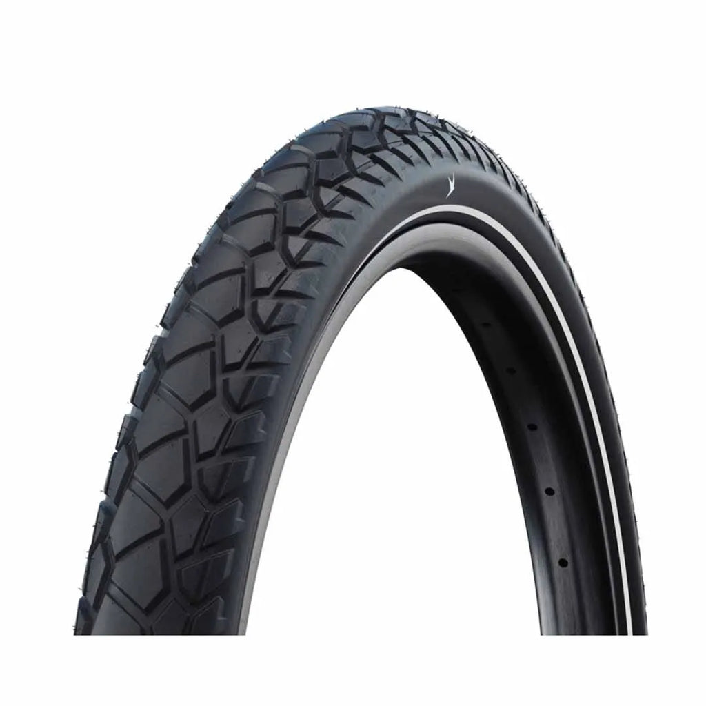 Schwalbe Hybrid Al Grounder Wire Bead Tyre — 27.5 x 2.35" (60-584) / ADDIX Green Double Defense + RaceGuard / Reflective / Black Wall