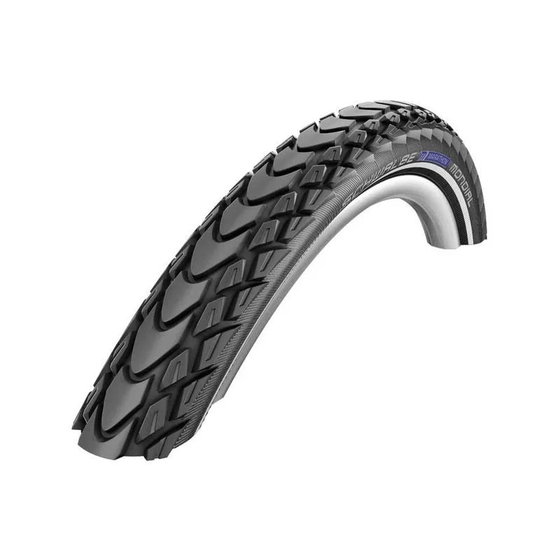 Schwalbe Marathon Mondial Folding Tyre — 26 x 2.00" (50-559) / Evolution Double Defense + V-Guard / E-25 / Reflective / Black Wall