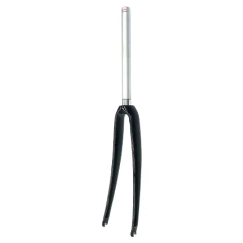Rigid Road Fork — For 700c Wheel / 1 1/8" Threadless / Caliper Brake / Carbon + Alloy / Black