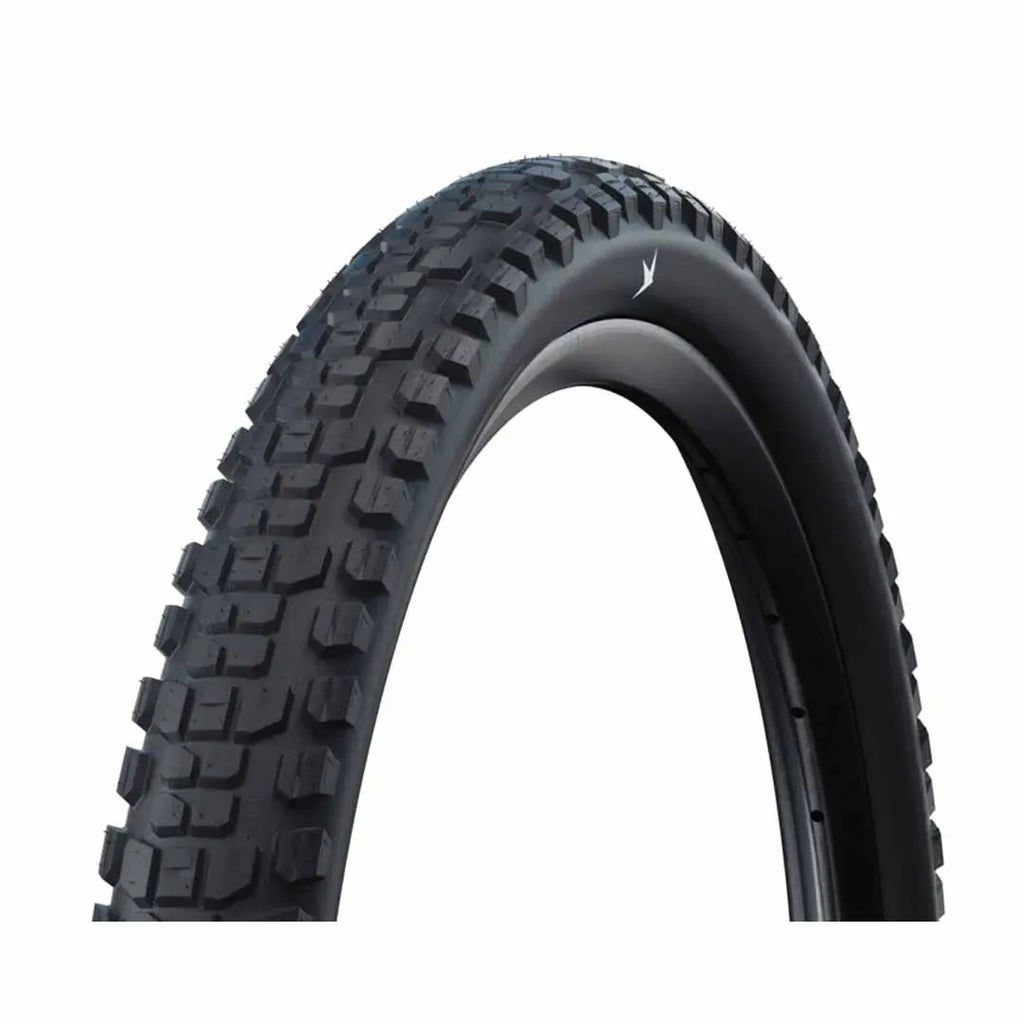Schwalbe Hybrid Johnny Watts Radial Tubeless Tyre — 27.5 x 2.35" (60-584) / STANDARD ADDIX Green Double Defense + RaceGuard / Black Wall