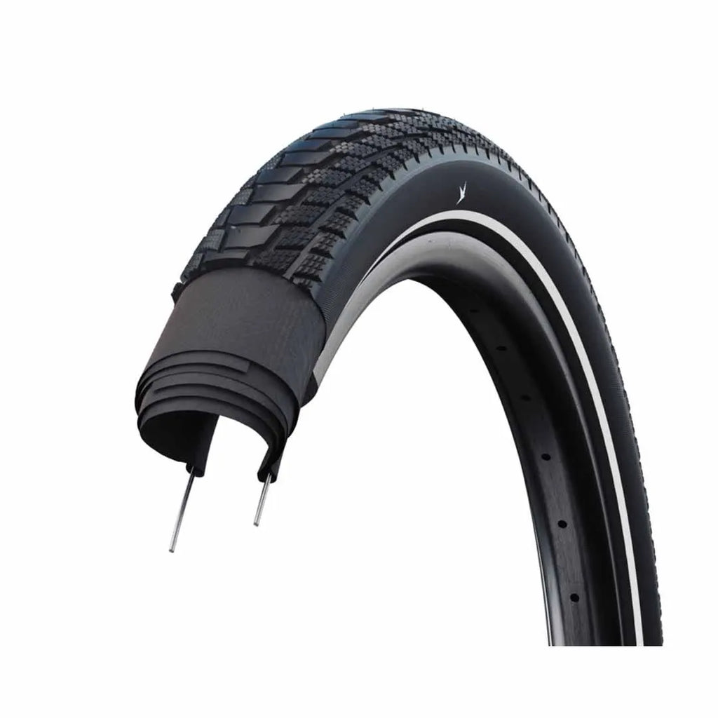 Schwalbe Motion Pick-Up Wire Bead Tyre — 20 x 2.35" (60-406) / E-50 / Reflective / Black Wall
